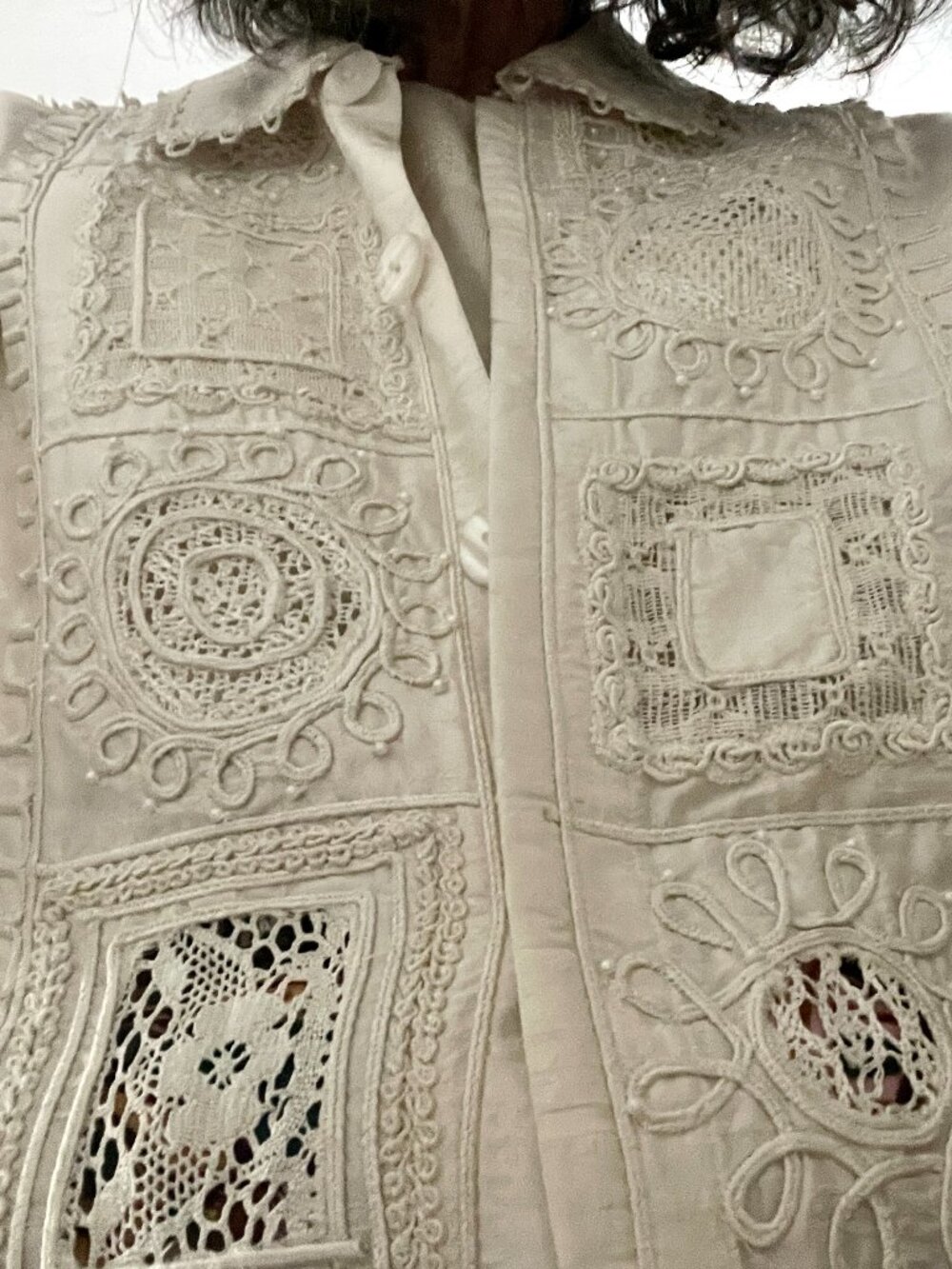 Ivory Silk Jacket - Picture 8 of 8